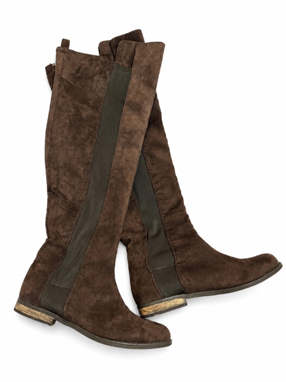 Brown Over the Knee Suede Style Boots Size 8.5 Women’s